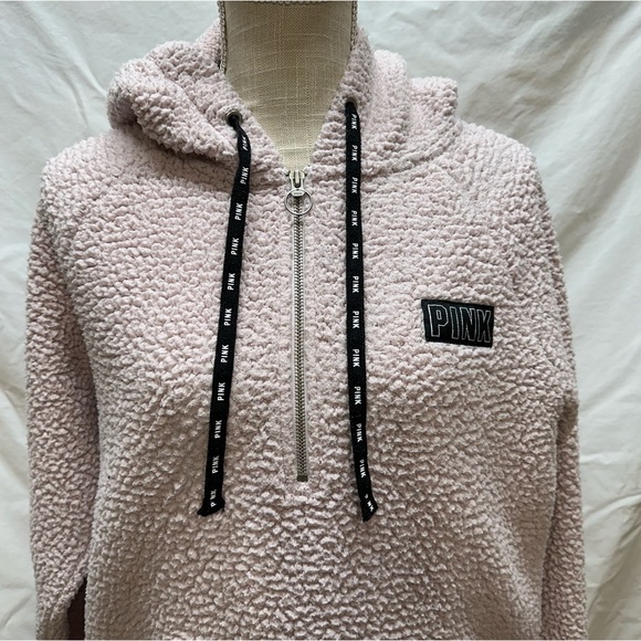 PINK Victoria’s Secret Pink Half Zip Jacket Size Small - Picture 2 of 9